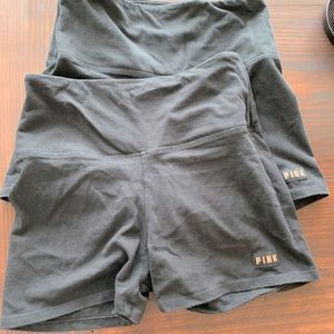 Black PINK brand Yoga shorties (2 pair)
